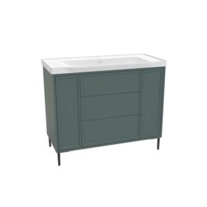 Scudo Bota 1000mm Parisian Green Freestanding Vanity Unit