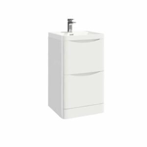 Scudo Bella 500 Gloss White Floor Standing Vanity Unit